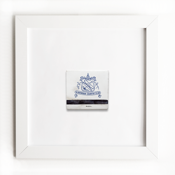 Ridgewood Country Club (Back) - Framed Print Matchbook - Golf Gift