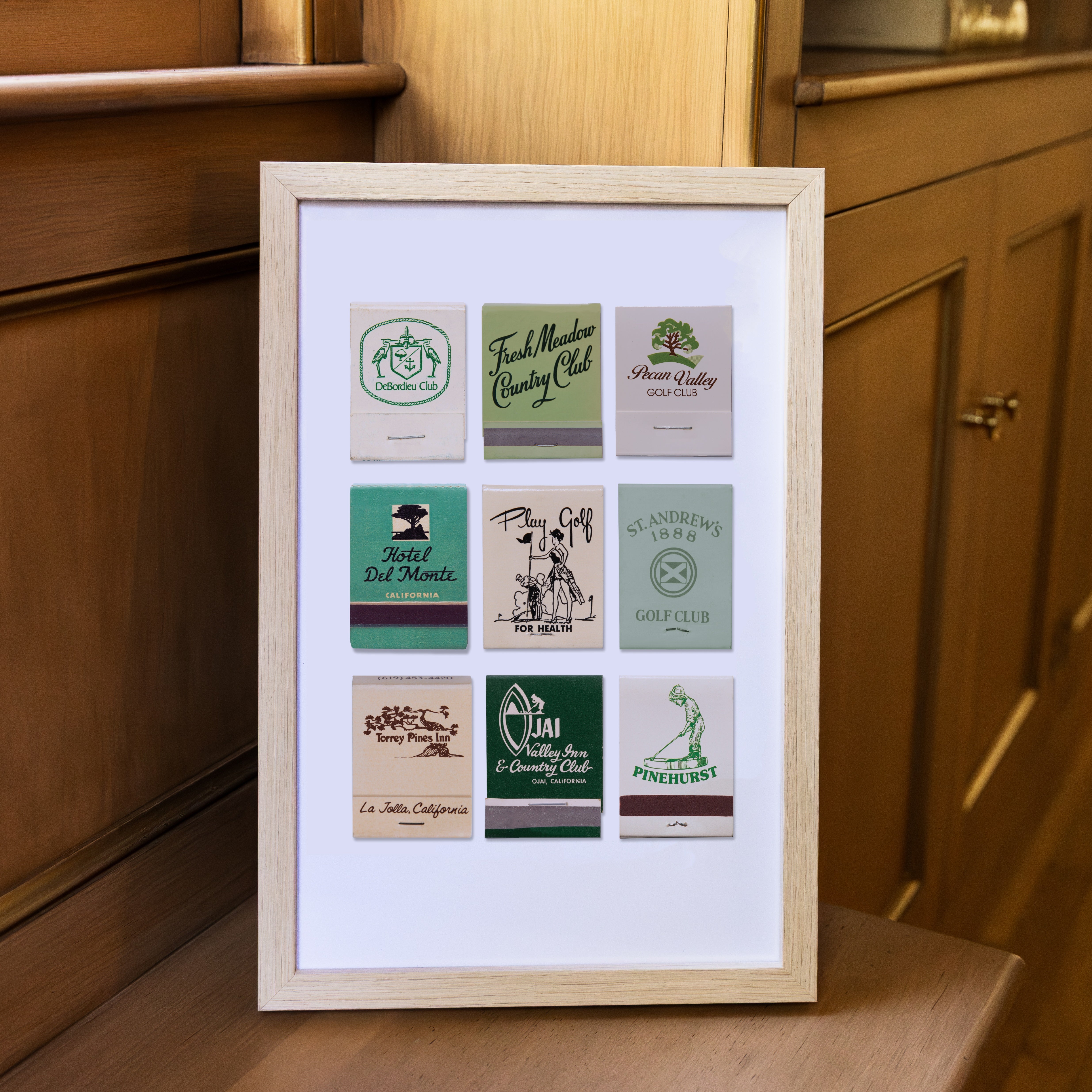Golf Matchbook Poster
