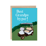 Greeting Card: Best Grandpa by par!