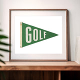 Golf Poster Wall Decor Art Print Golf Flag Poster