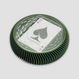 Luxe Round Single Card Deck with Golf Ball Engraving