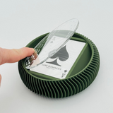 Luxe Round Single Card Deck with Golf Ball Engraving