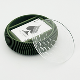 Luxe Round Single Card Deck with Golf Ball Engraving