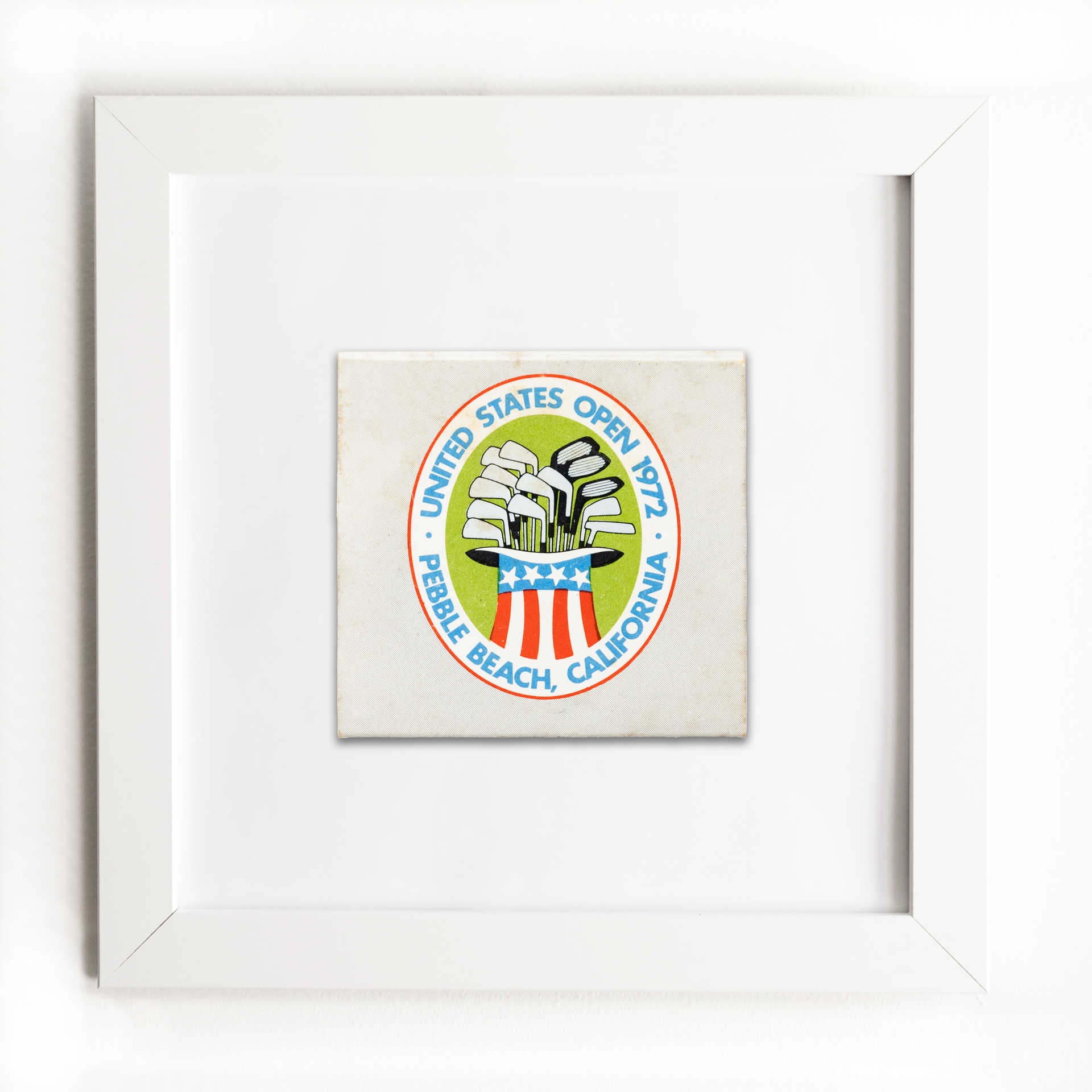 US Open (Vintage) - Framed Print Matchbook - Golf Gift - Match