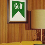 Retro Golf Poster Art Print Banner Style Square