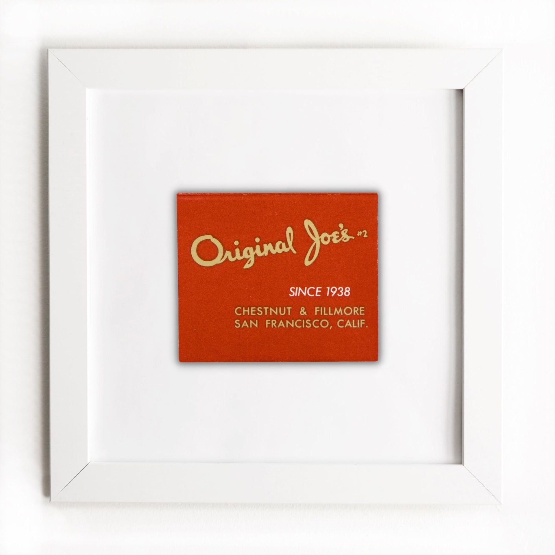 Original Joe's Matchbook Print