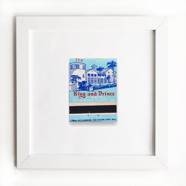 The King and Prince Hotel - Framed Print Matchbook - Gift - Match